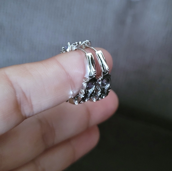 Cote d'Argent Mystic🧙♂️ Quartz Hoops - NWT - Picture 11 of 13